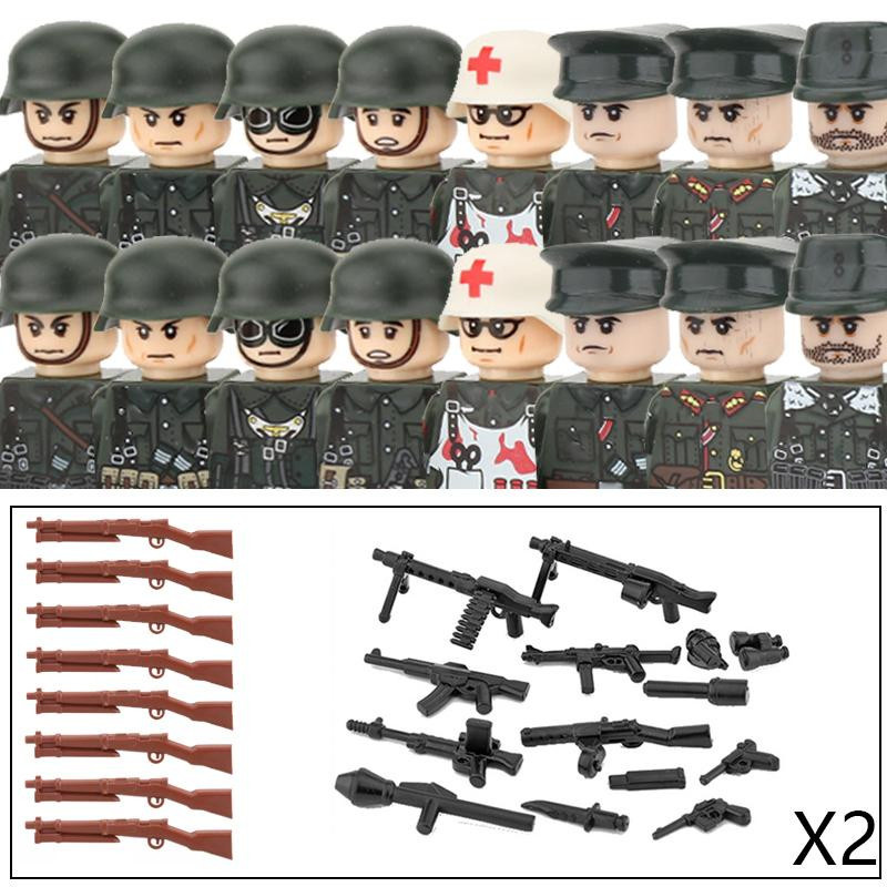 Yiran toy Militär Armee Soldaten Figuren Bausteine WW2 Zombie Infanterie - Bild 3