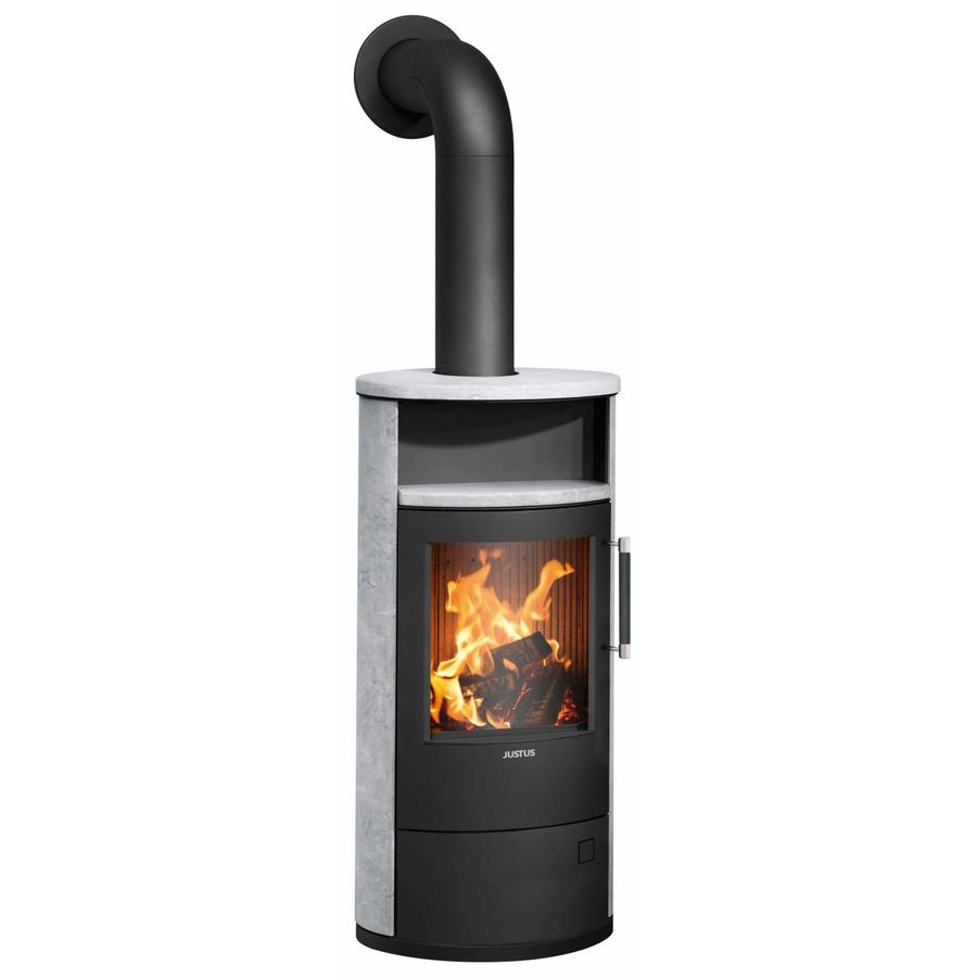 Justus Kaminofen Island 5 2.0 Speckstein Schwarz mit 5 kW Leistung - Bild 2