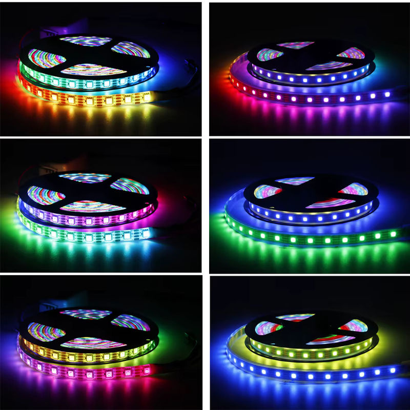 TNALANT WS2815 RGBIC LED-Streifen Set mit Controller in Schwarz, individuell adressierbare SMD LEDs für DC12V - Bild 2
