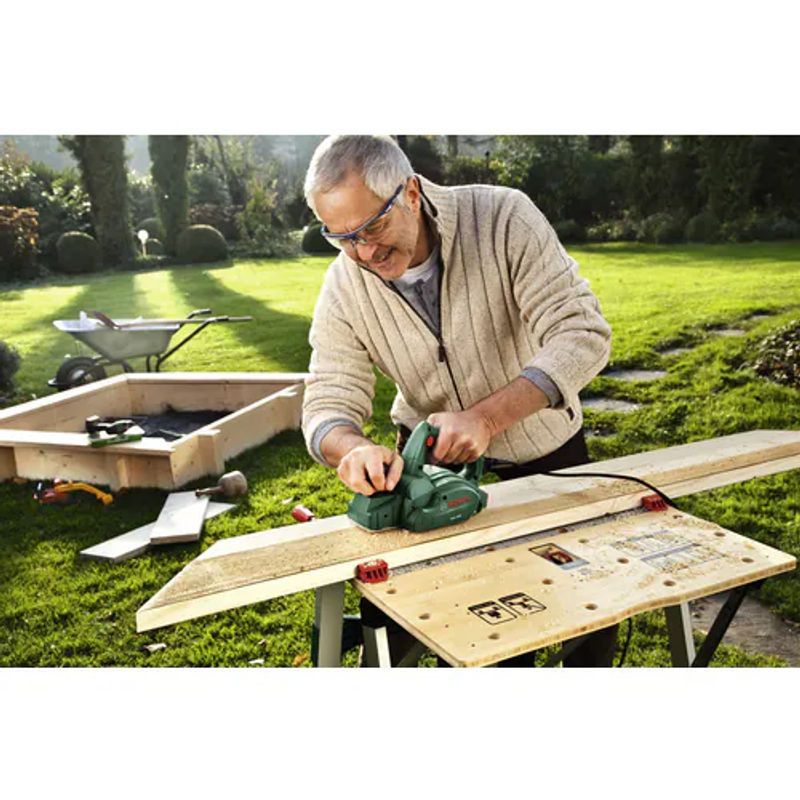 Bosch Home and Garden Elektrohobel PHO 1500 in Grün/Schwarz mit 550 W und 82 mm Hobelbreite - Bild 4