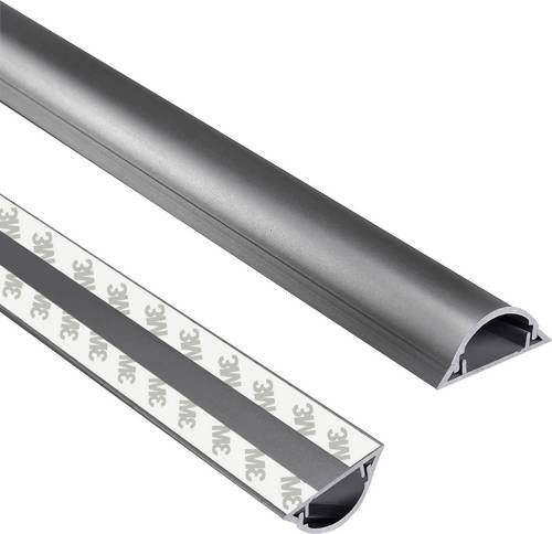 TRU Components Kabelbrücke 1568193 aus PVC in Grau mit 1 Kanal und 1000 mm Länge - Bild 1