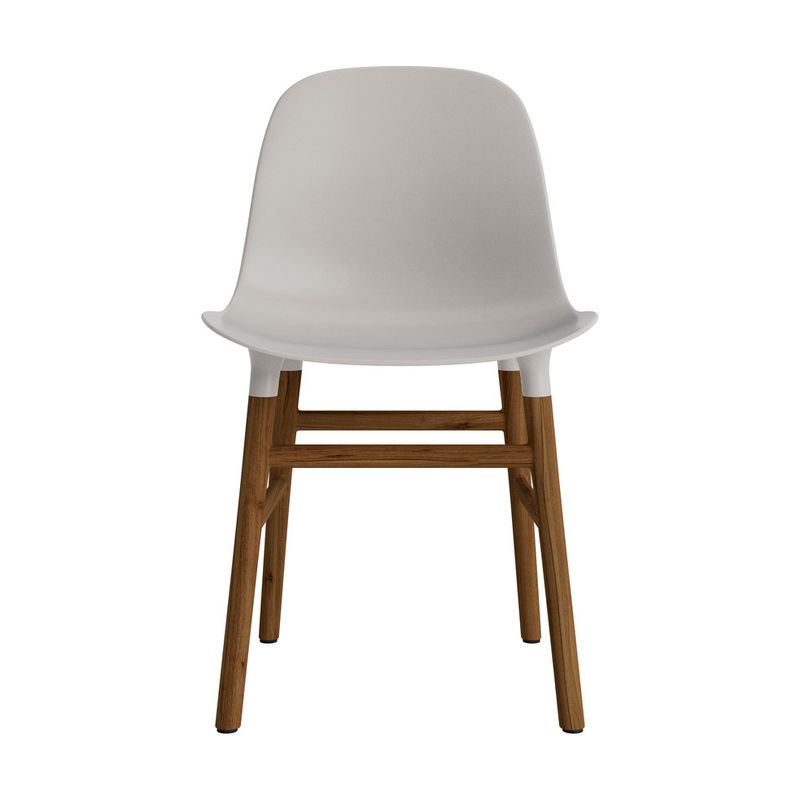 Normann Copenhagen Form Stuhl in Weiß mit Holzgestell und Kunststoffschale im skandinavischen Design - Bild 2
