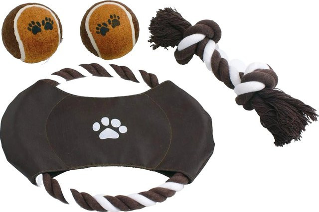 Heim Hunde-Outdoor-Spielzeug-Set, 4-teilig - Bild 1