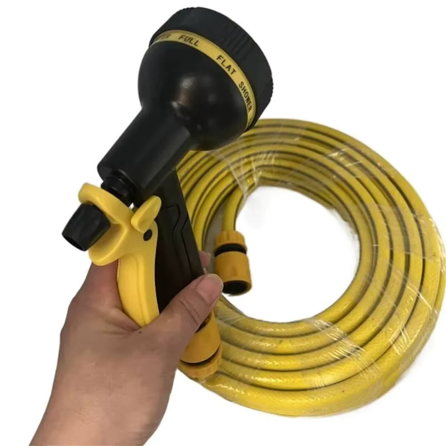 Multifunktionale Hochdruck-Wasserpistole in Gelb für die Autowäsche und den Garten - Bild 4