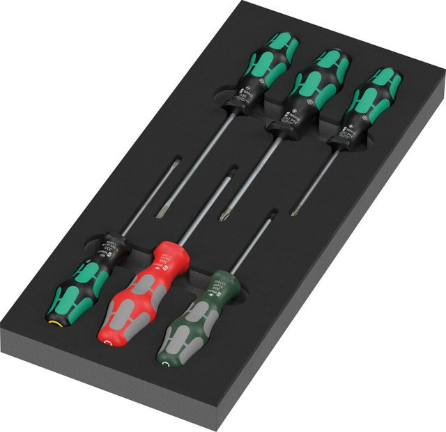 Wera 9719 Schaumstoffeinlage für Kraftform Serie 300 Schraubendreher Set 3, 7-teilig, grau/mehrfarbig - Bild 1