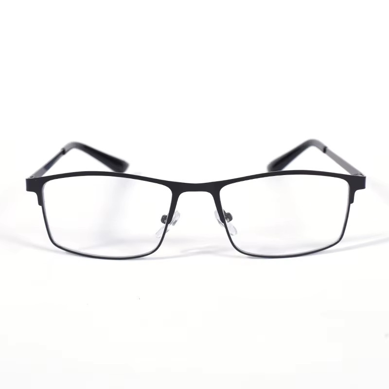 May Flower Lesebrille Herren, Vollrand, rechteckig, schwarz - Bild 1