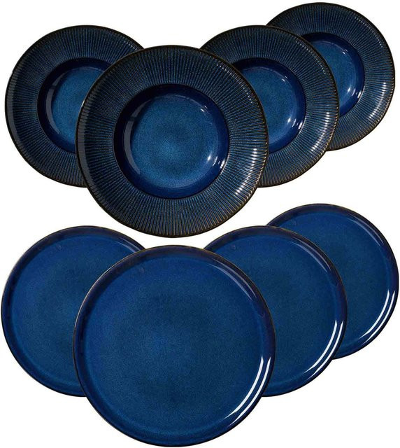 Ritzenhoff & Breker Pizza & Pasta Set Aradeo in Blau, 8er Set - Bild 1