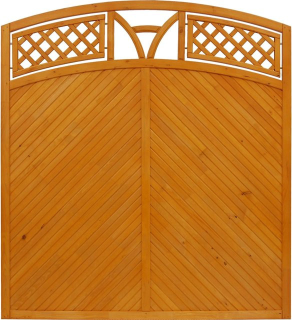 Sichtschutzzaun Toulon von Andrewex aus Pinie in Braun, B/H: 180 x 180 cm - Bild 1