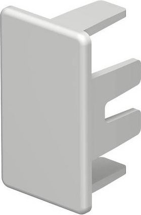 OBO Bettermann Endstück WDK HE20035RW für Wand- und Deckenkanäle, Reinweiß, B: 3,5 cm, H: 2,0 cm - Bild 1