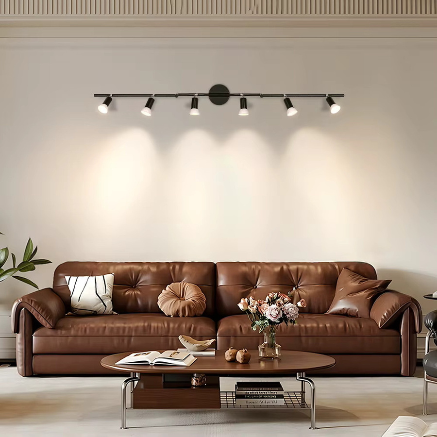 CHENBEN Moderne LED-Hängelampe in Schwarz mit 6 Köpfen für Wohnzimmer, Esszimmer und Küche, GU10 Fassung - Bild 5