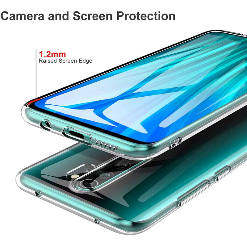 Stoßfeste Handyhülle für Xiaomi Redmi Note 8 Pro 9 10 11 Pro mit transparenter Rückseite - Bild 3