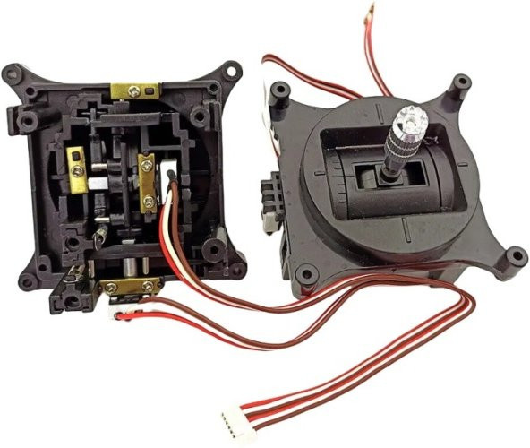 Gimbal-Steuerknüppel und Gashebel Upgrade-Teile für Spektrum DX6i DX9 Sender und HobbyKing ORX T-SIX RC-Controller in Schwarz - Bild 1