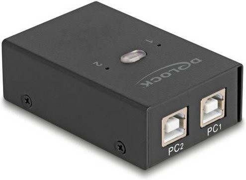 Delock USB 2.0 KVM-Switch Schwarz - Bild 1