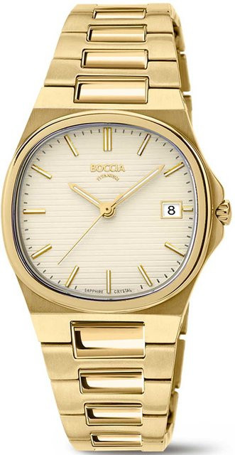 Boccia Damenuhr, Quarz, Titanium, Saphirglas, 32 mm, Gold - Bild 1
