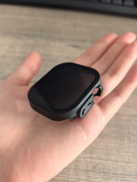 Apple Displayschutzfolie Apple Watch Ultra 2 49 mm, Schwarz, Glas - Bild 1