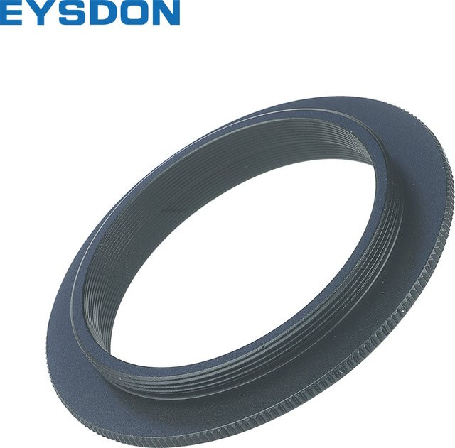 Eysdon T-Ring-Adapter M48 männlich zu SCT Außengewinde, Konverter von M48 x 0,75 mm auf 2 Zoll -24tpi Teleskopgewinde, Schwarz - Bild 1