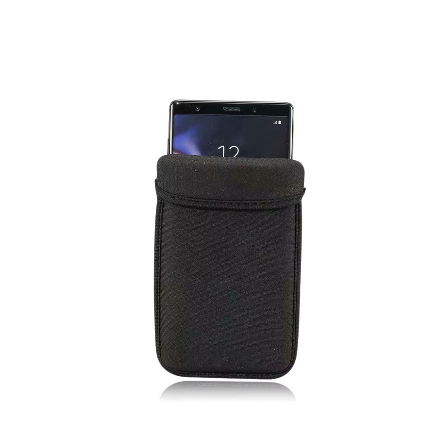 HKNR Stoßfeste Neopren Schutzhülle für iPhone 15, 13 Pro, Samsung Galaxy Redmi und Nokia Power in Schwarz - Bild 3