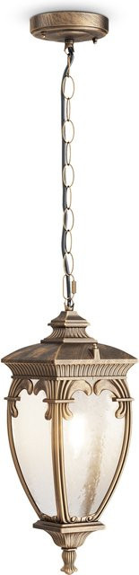 Pendelleuchte FLEUR aus Aluminium und Glas in Schwarz, Gold oder Antike Bronze mit E27 Fassung - Bild 1