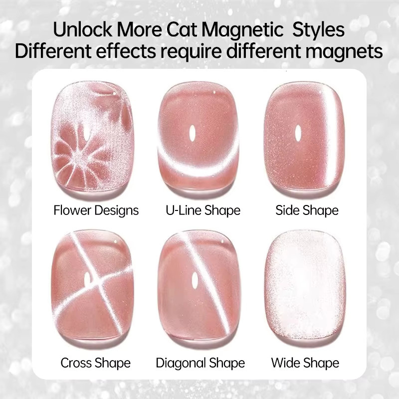 UR SUGAR Blue Tears Cat Magnetic Gel Nagellack-Set, 2 x 15 ml - Bild 2
