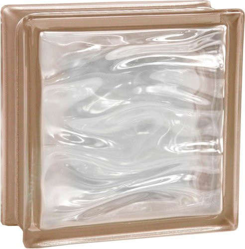 Fuchs Design Glasbaustein Aqua Reflex Beige B/H: 19 x 19 cm - Bild 2