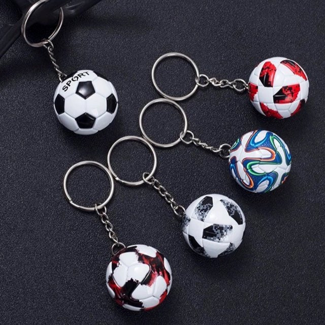 Fußball-Schlüsselanhänger-Set, Bunt, Kinder - Bild 1
