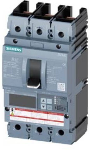 Siemens 3VA6225-8KQ31-0AA0 Leistungsschalter in Grau mit einem Einstellbereich von 100 - 250A und einer maximalen Schaltspannung von 600 V/AC - Bild 1