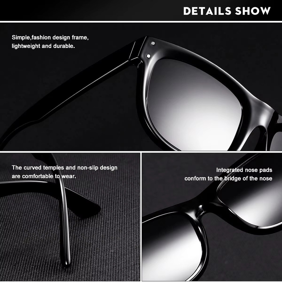 CRIXALIS Sonnenbrille, quadratisch, Vollrand, Schwarz, Damen - Bild 2