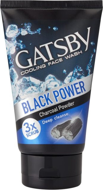 Gatsby Gesichtswaschgel mit Holzkohlepulver, 100 ml, Fettige Haut - Bild 1