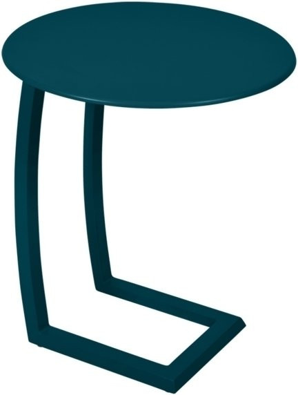 Fermob Alize Beistelltisch aus Aluminium in Blau, runder Metalltisch für Garten und Terrasse - Bild 1