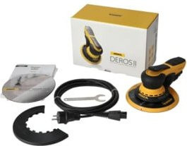 Mirka Exzenterschleifmaschine DEROS II 750 Gelb mit 175 mm Schleifscheibenaufnahme und 5,0 mm Hub - Bild 1