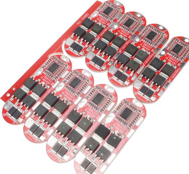 3er-Set Lithium-Batterie-Schutzmodul für 3S/4S/5S Ternäre oder Polymer Akkus, 25A Ladung und Entladung, Farbe: Rot - Bild 1