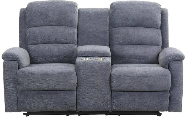 Vente-unique Relaxsofa Nevers in Grau mit Stoffbezug, Breite: 171 cm - Bild 1