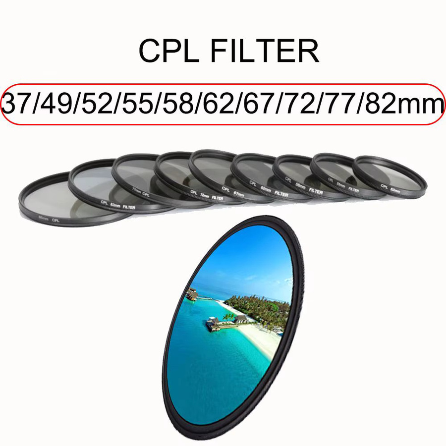 Polarisationsfilter CPL für Canon und Nikon DSLR-Kameralinsen in Schwarz - Bild 4
