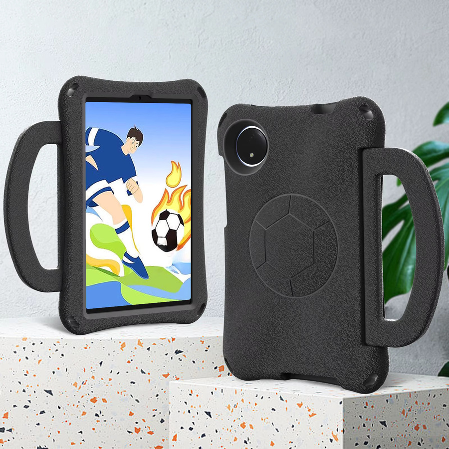 Fußball EVA Schutzhülle für Xiaomi Redmi Pad SE und Xiaomi Pad 5 6 Pro in Schwarz mit Standfunktion - Bild 3