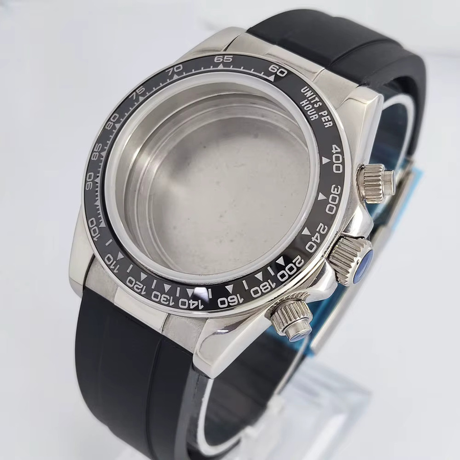 OUMASHI Uhrengehäuse Edelstahl, Keramiklünette, 39 mm, Uhrenzubehör - Bild 2