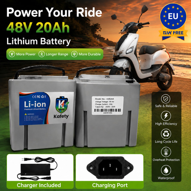 Hochleistungs-Lithium-Ionen-Akkupack 48V 20000mAh für Elektrofahrzeuge in Grau - Bild 1
