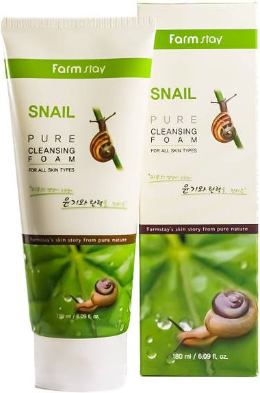 Farm Stay Snail Pure Reinigungsschaum, 180 ml, mit Schneckensekretfiltrat - Bild 1
