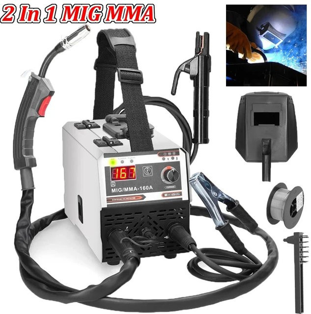OWJHE 2-in-1 MIG-MMA Schweißgerät mit IGBT-DC-Invertierung und automatischer Drahtzuführung für Kontaktschweißen und gasloses Lichtbogenschweißen - Bild 1