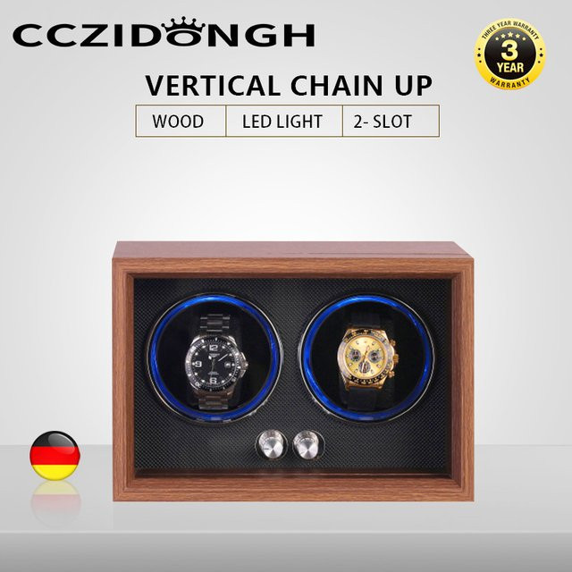 WanBaoZhi Uhrenbeweger, automatische Uhrenbox, braun, Unisex - Bild 1