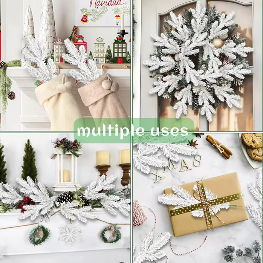 TTCY Künstliche Kiefernnadeln für Weihnachtsdekoration und DIY-Arrangements, 5 oder 10 Stück - Bild 1
