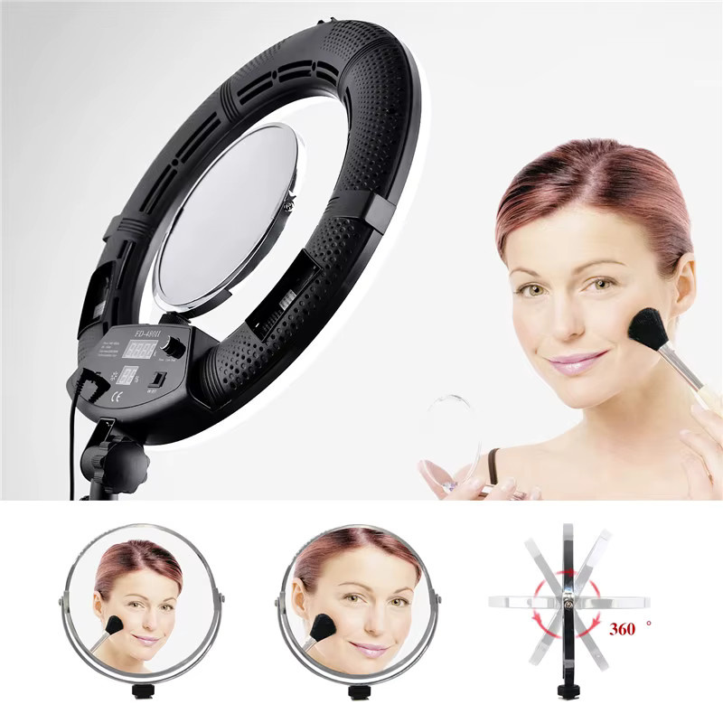 Yidoblo FD-480II LED-Ringlicht-Set mit Lichtstativ und Tasche, Zweifarbig, 96W, CRI95+ - Bild 3