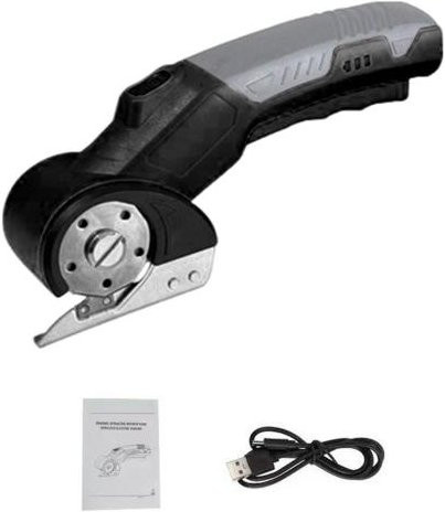 Kabelloser elektrischer Kartonschneider und Stoffschere mit Hochgeschwindigkeitsmotor in Schwarz von CAR SHOW - Bild 1