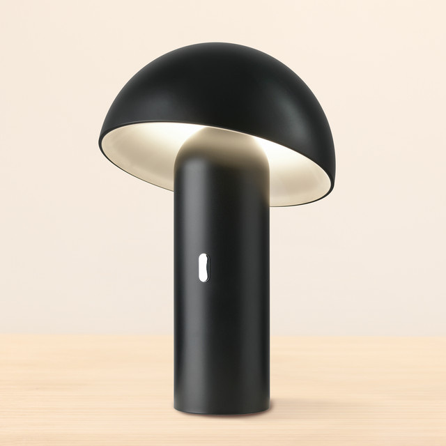 Sompex Akku Tischleuchte Svamp in Schwarz mit Touch-Funktion und warmweißem Licht - Bild 1