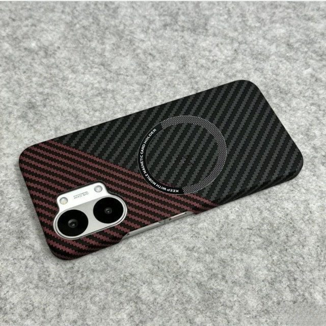 Xiaomi Handyhülle mit Carbonfaser-Muster für POCO X8 Pro Max F8 Ultra F7 Pro Turbo 5 Max, magnetisch, schlank und stoßfest, Schwarz - Bild 1