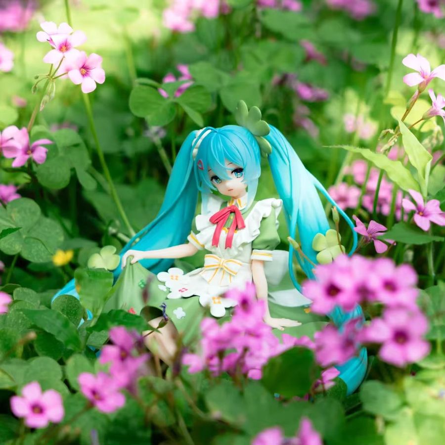 Süße Anime-Figur Feen-Mädchen als sitzende Actionfigur aus PVC, Multicolor, Höhe: 15 cm - Bild 4