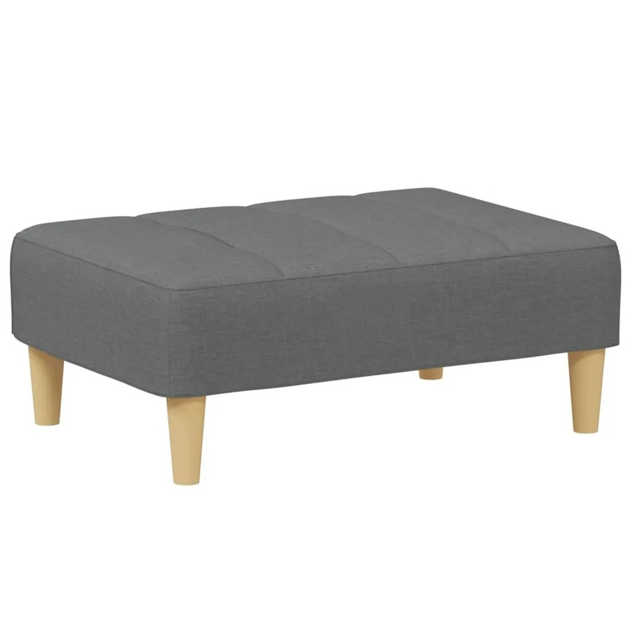 vidaXL Fußhocker Dunkelgrau aus Stoff Modell 1 B/T/H: 77 x 55 x 31 cm - Bild 2