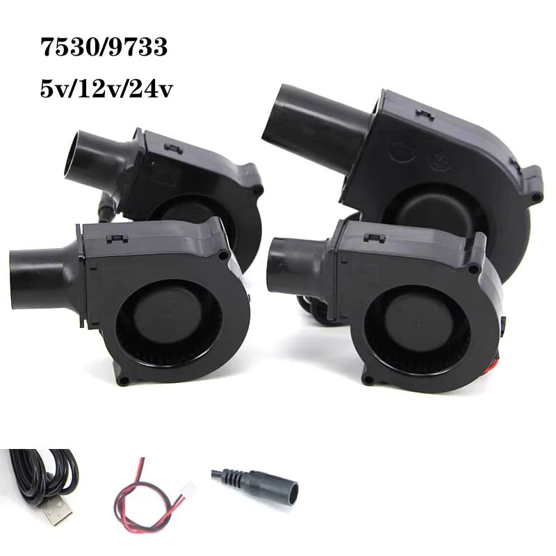 Gakaki Turbo-Luftgebläse für Grill und Holzofen, Schwarz, 5 V oder 12 V DC USB xh2,54 - Bild 2