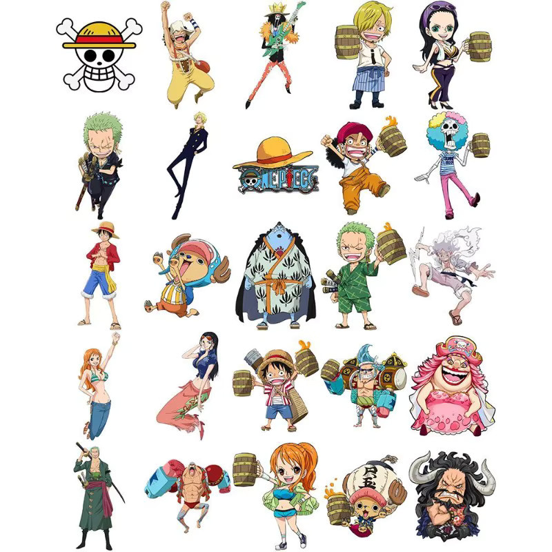 ONE PIECE Cartoon-Anime wasserfeste Aufkleber zur Dekoration von Notizbüchern und Handys in Multicolor - Bild 3