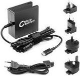 CoreParts Netzteil AC mit 65 Watt und USB-C Anschluss in Schwarz (MBXUSBC-AC0002) - Bild 1