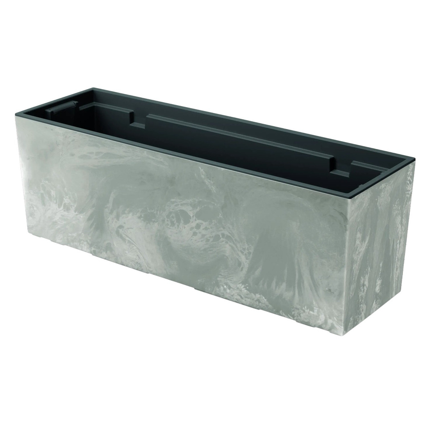 Prosperplast Blumenkasten Urbi Case Beton Effekt in Hellgrau, B/T/H: 77,0 x 23,5 x 24,6 cm - Bild 2